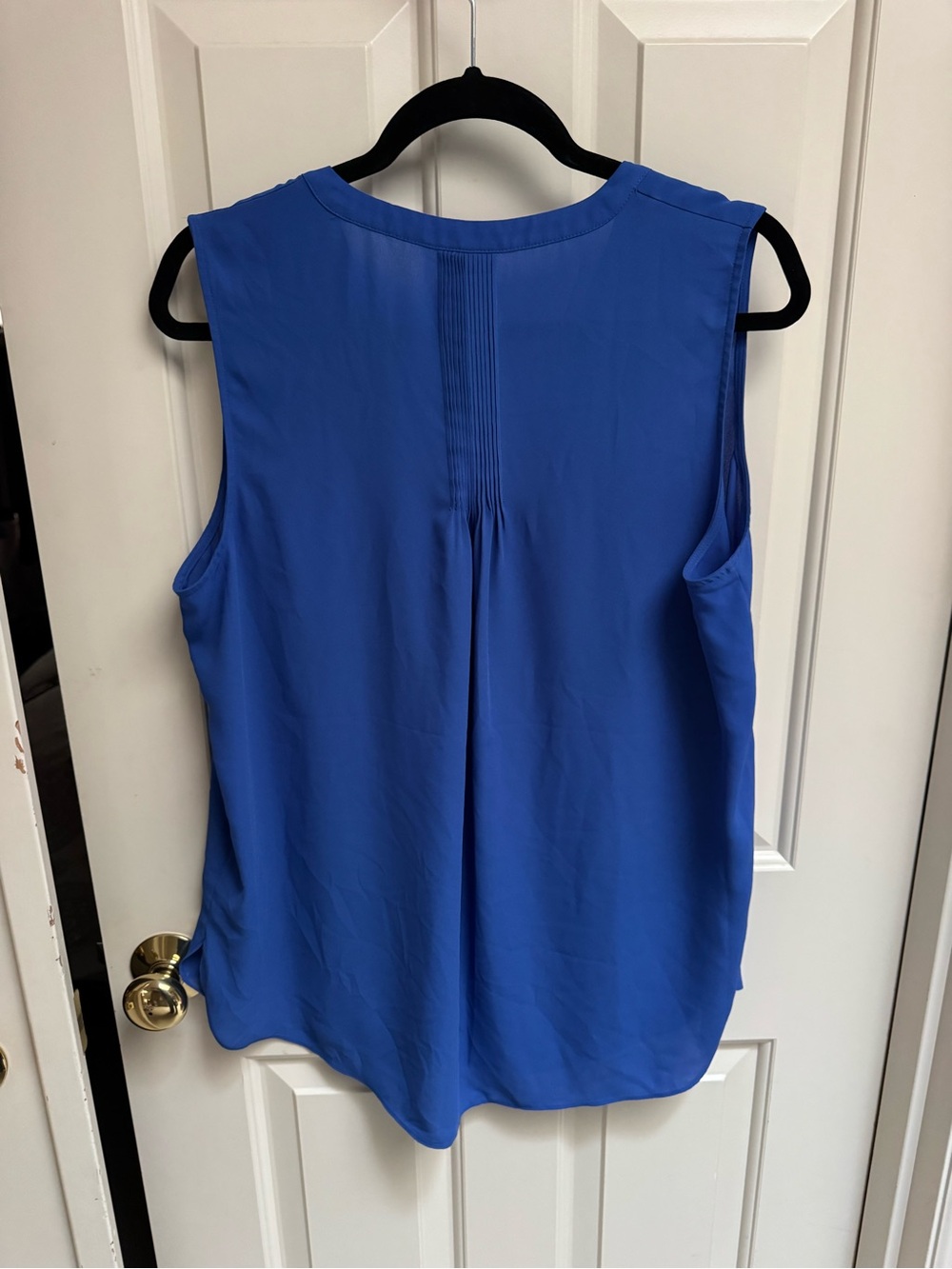 NYDJ Sleeveless V-Neck Tank in Cobalt Blue - Picture 6 of 6
